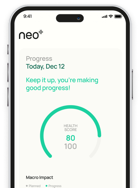 Neo Health app assessment screenshot